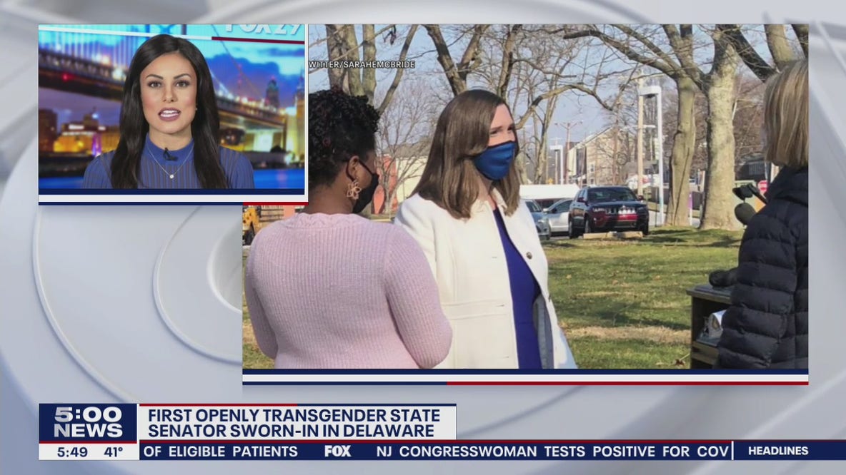 Delaware Sen. Sarah McBride sworn in becoming nation's first transgender senator